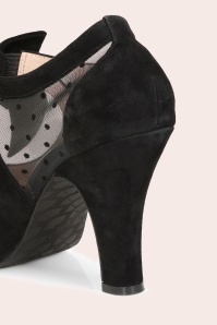 Lola Ramona ♥ Topvintage - Angie dots mesh pumps in zwart 9