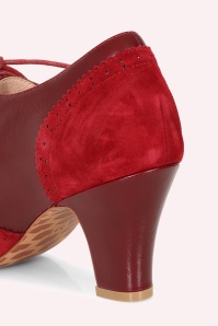 Lola Ramona ♥ Topvintage - Ava Timeless Elegance shoe booties in Oxblood rood 9