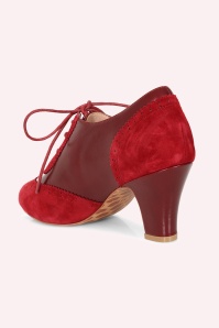 Lola Ramona ♥ Topvintage - Ava Timeless Elegance shoe booties in Oxblood rood 8