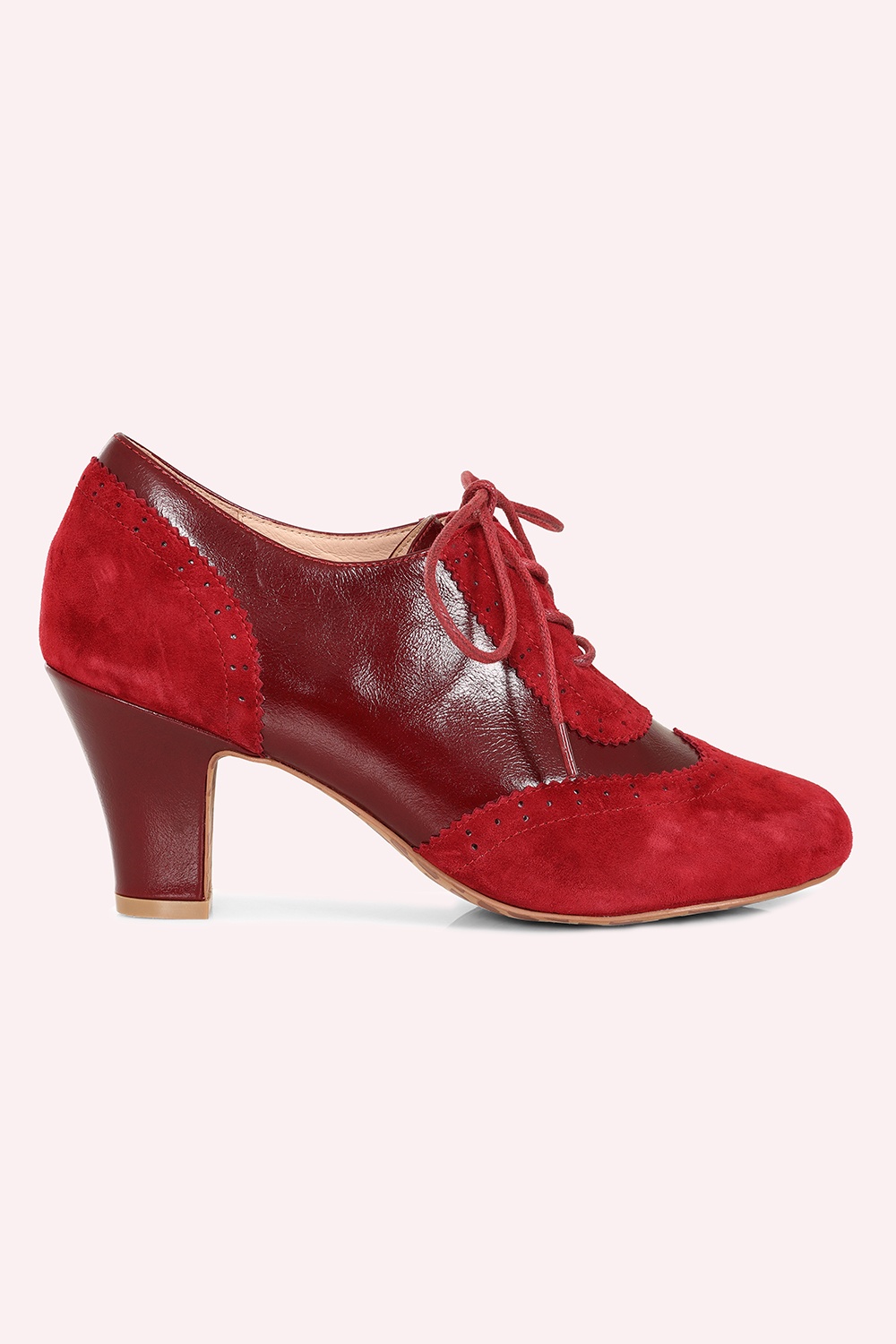 Lola Ramona ♥ Topvintage - Ava Timeless Elegance shoe booties in Oxblood rood 5