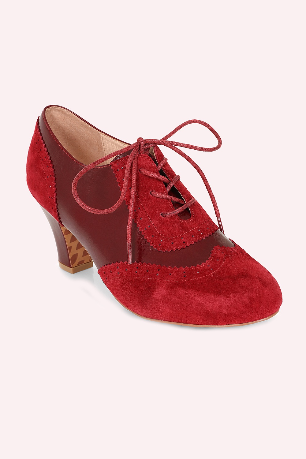Lola Ramona ♥ Topvintage - Ava Timeless Elegance shoe booties in Oxblood rood 6