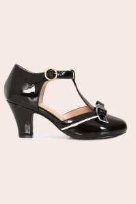 Lola Ramona ♥ Topvintage - Ava Dollhouse pumps in zwart en crème 3