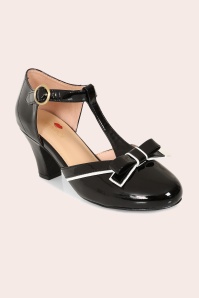 Lola Ramona ♥ Topvintage - Ava Dollhouse pumps in zwart en crème 4