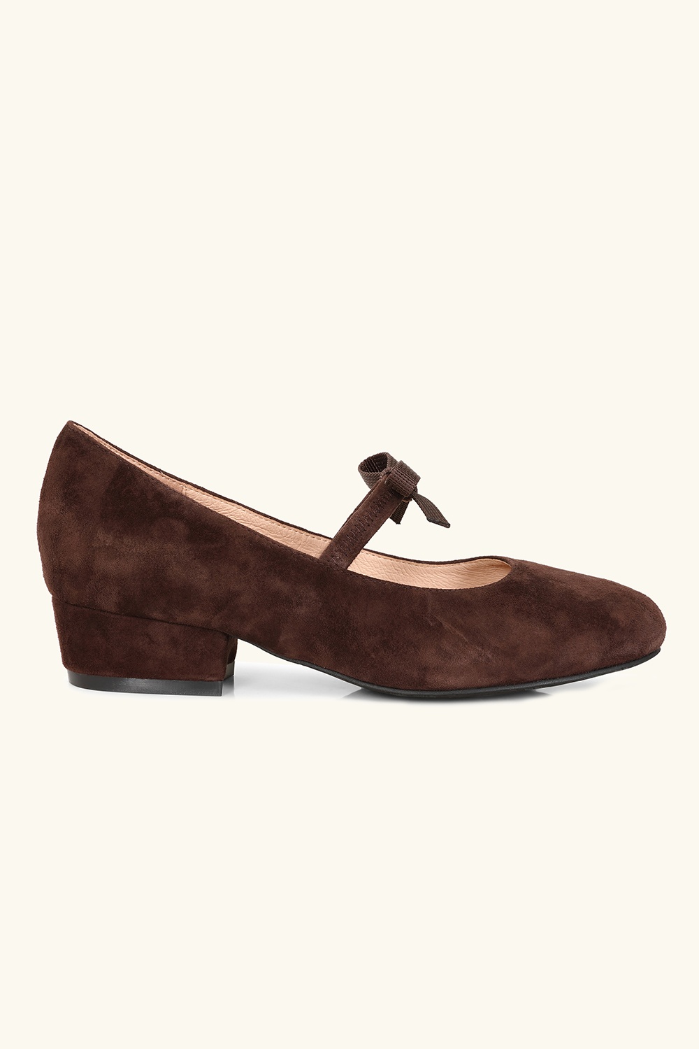 Lola Ramona ♥ Topvintage - Alice suède strik schoentjes in bruin 6