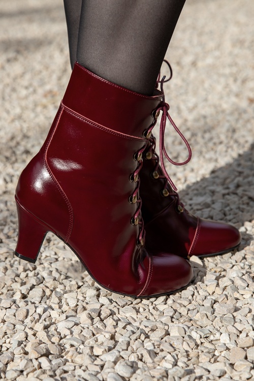 Lola Ramona ♥ Topvintage - Ava On My Way veterlaarsjes in zwart