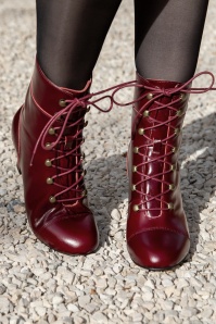 Lola Ramona ♥ Topvintage - Ava On My Way veterlaarsjes in cabernet 2