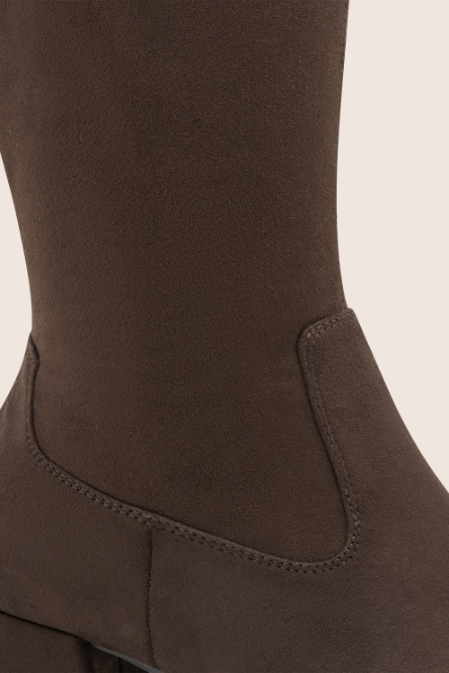 Jana Shoes - Bottes véganes Marya en moka 3