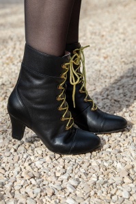 Lola Ramona ♥ Topvintage - Ava On My Way veterlaarsjes in zwart 2