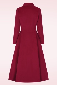 Hearts & Roses - Manteau évasé Seraphina en rouge 8