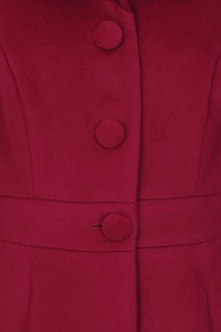 Hearts & Roses - Manteau évasé Seraphina en rouge 7