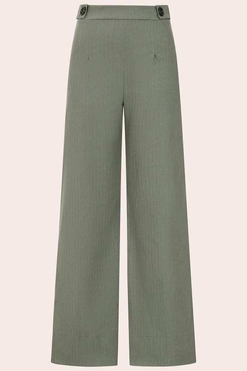 Vintage Chic for Topvintage - Topvintage exclusive ~ Tonia pantalon in kaki