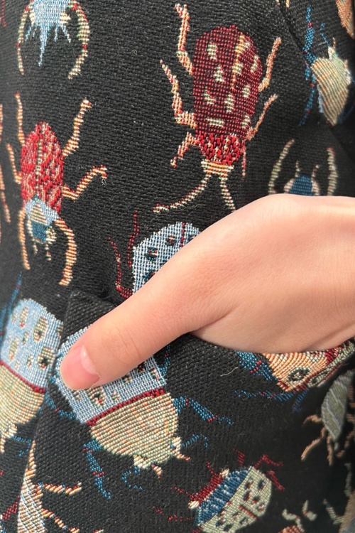 Louche - Kent Beetlejuice Cropped Jacket in Multi 4