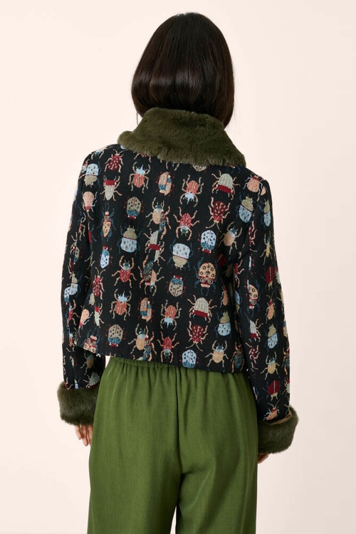 Louche - Kent Beetlejuice Cropped Jacket in Multi 6
