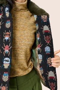 Louche - Kent Beetlejuice Cropped Jacket in Multi 3