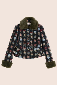 Louche - Kent Beetlejuice Cropped Jacket in Multi 2