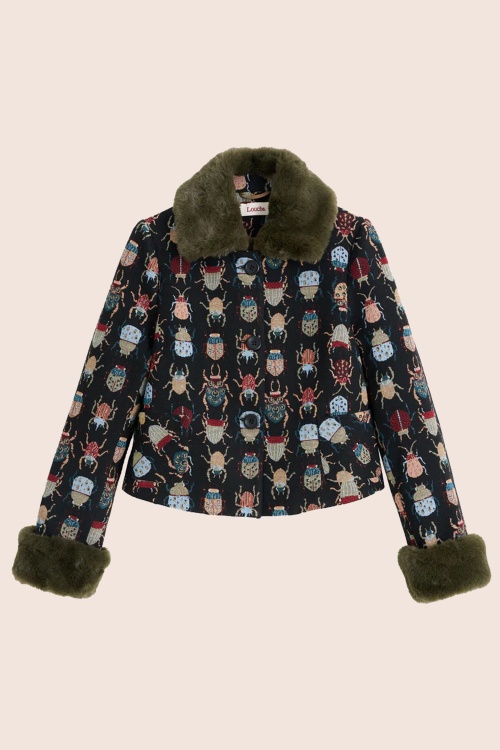 Louche - Kent Beetlejuice Cropped Jacket in Multi 2
