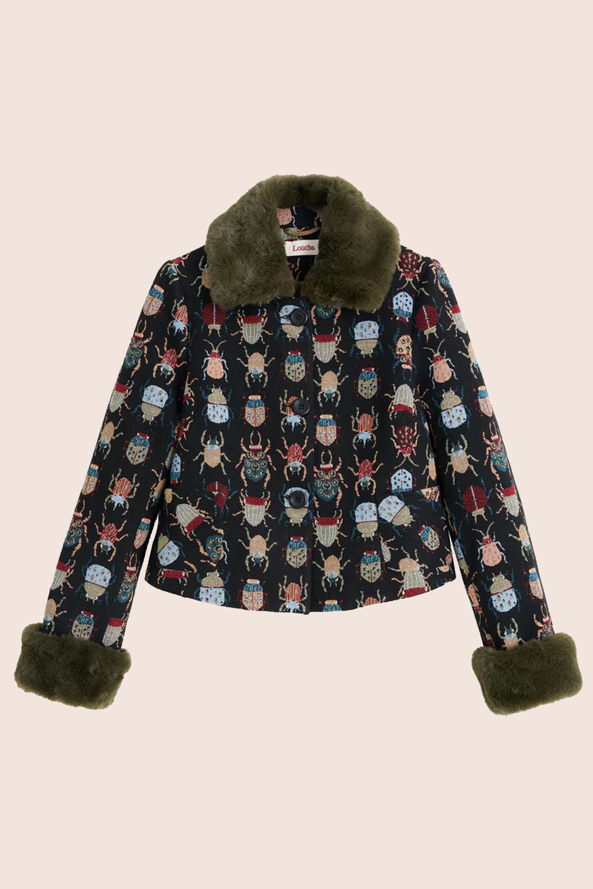 Louche - Kent Beetlejuice Cropped Jacket in Multi 2