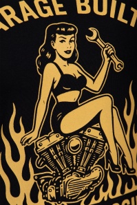 Queen Kerosin - Garage Built T-Shirt in Black 3
