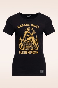 Queen Kerosin - Garage Built T-Shirt in Black 2
