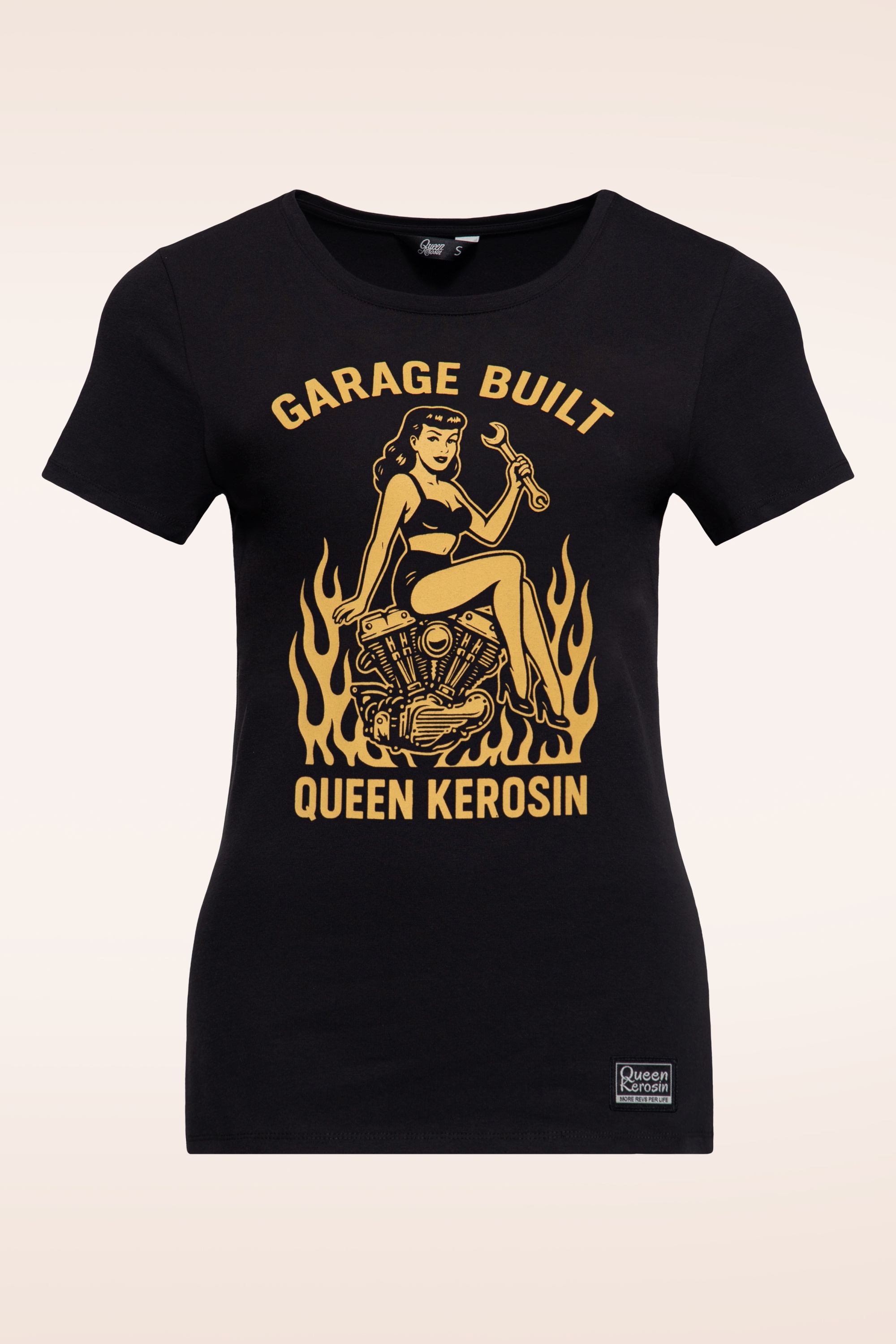 Queen Kerosin - Garage Built T-Shirt in Black 2