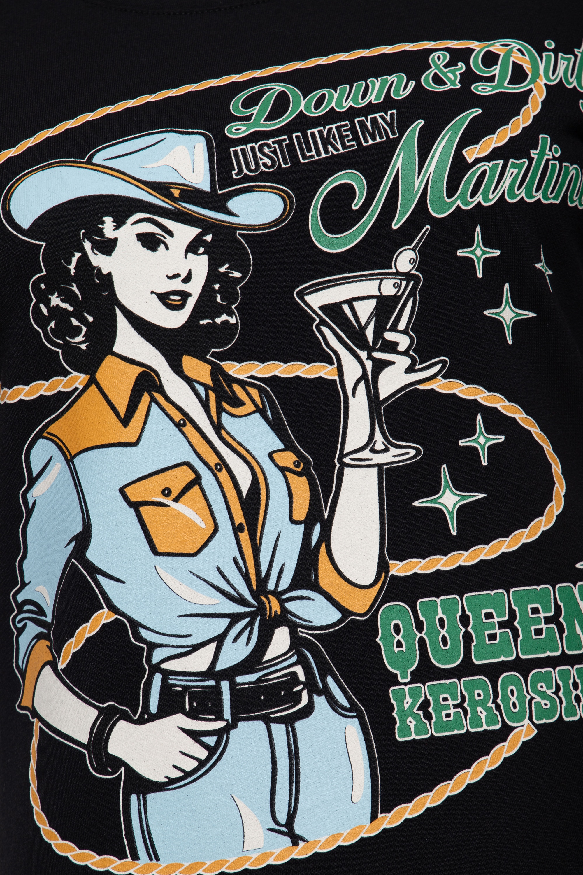 Queen Kerosin - Down and Dirty T-Shirt in Black 3
