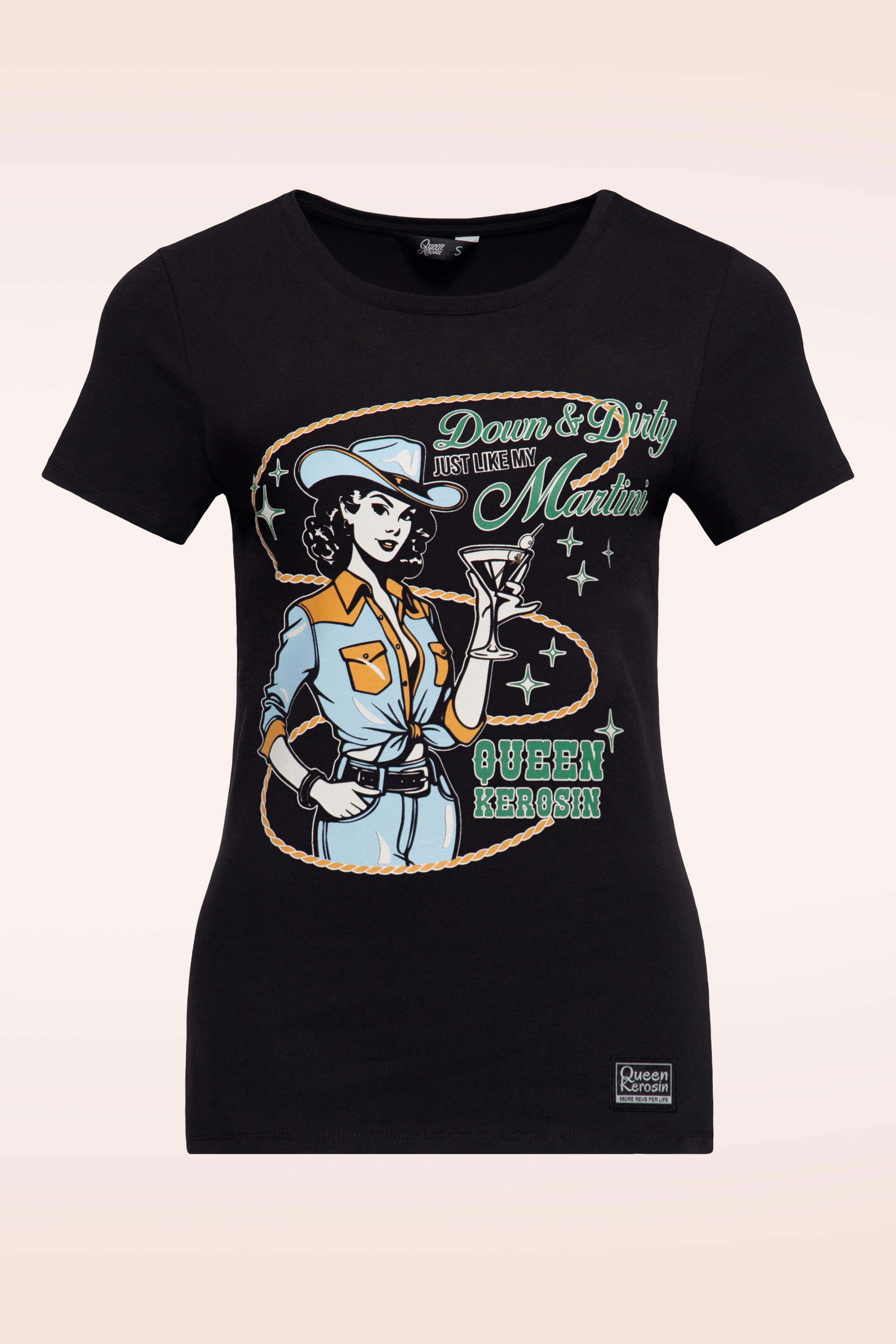Queen Kerosin - Down and Dirty T-Shirt in Black 2
