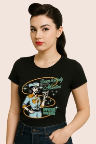 Queen Kerosin - Down and Dirty T-Shirt in Black