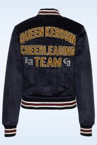 Queen Kerosin - Cheerleading Team College Jacket in Dark Navy 2