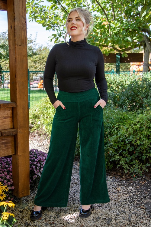 Blutsgeschwister - Jolly Marleen lange broek in druifgroen