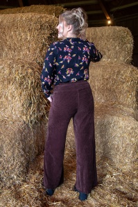 Blutsgeschwister - Jolly Marleen lange broek in druifbruin 2