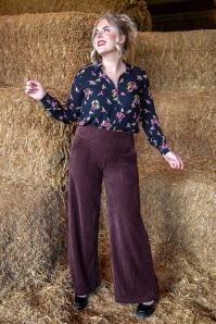 Blutsgeschwister - Jolly Marleen lange broek in druifbruin