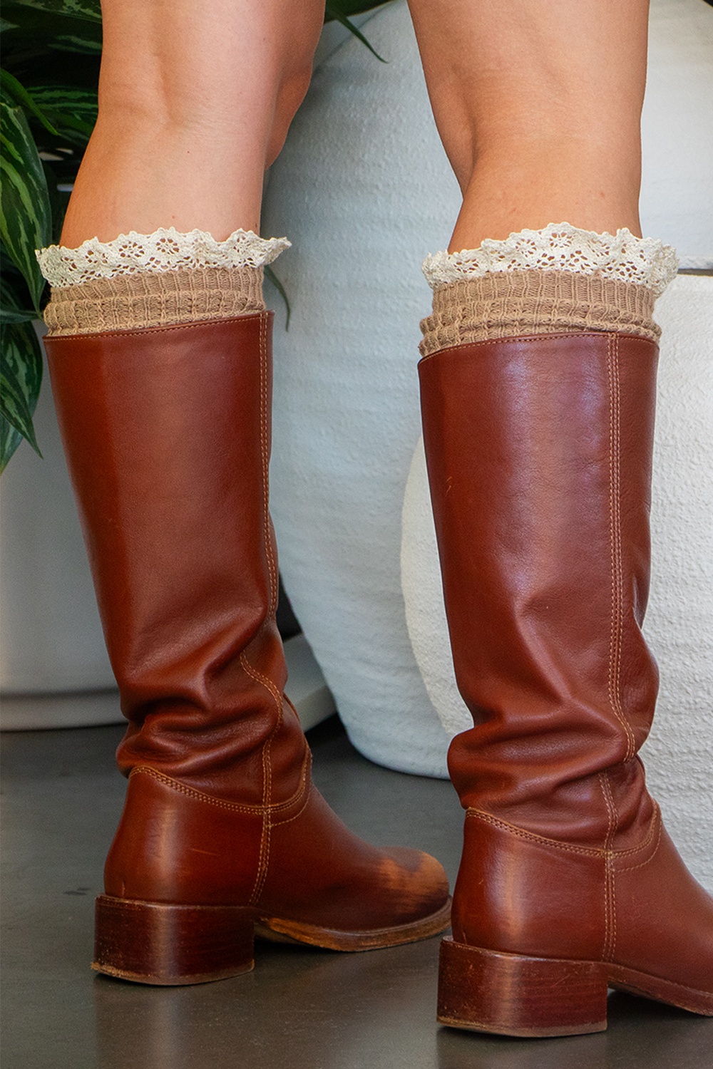 Socksmith - Mi-bas Slouchy Boot en marron 4