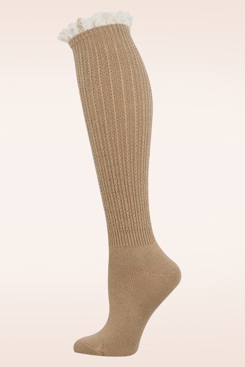 Socksmith - Mi-bas Slouchy Boot en marron