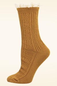 Socksmith - Chaussettes Slouchy Boot Crew en jaune