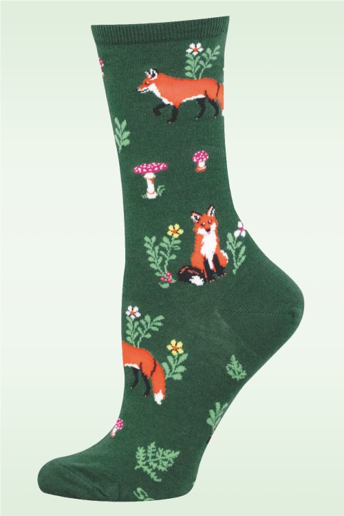 Socksmith - Chaussettes Foxy Fellow en vert