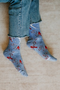 Socksmith - Winter Cardinal sokken in blauw