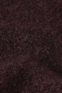King Louie - Vania Boucle Knit Cardigan in Grape Red 4