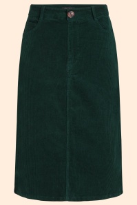 King Louie - Prisca Corduroy Skirt in Pine Green 2