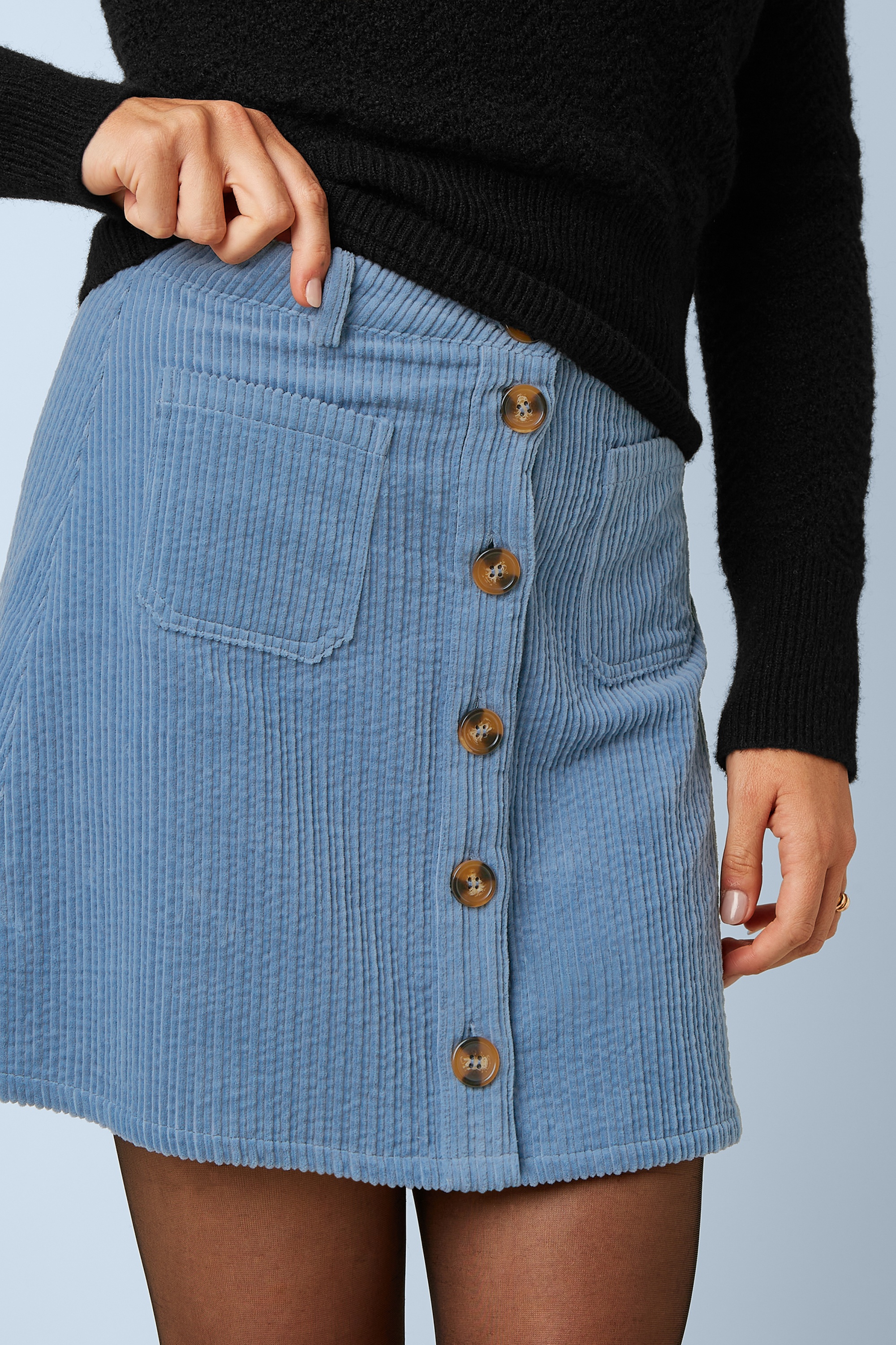 King Louie - Garbo Birch Cord rok in lavendel 2