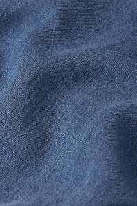 King Louie - Olive Monrose ruffle jurk in denim blauw 6