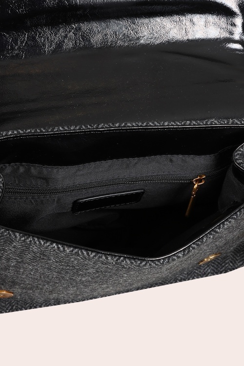 Banned Retro - Sac à main matelassé Retro Charmer en noir 6