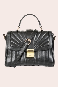 Banned Retro - Sac à main matelassé Retro Charmer en noir 3