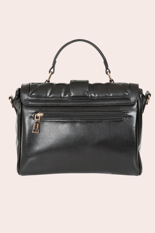 Banned Retro - Sac à main matelassé Retro Charmer en noir 2