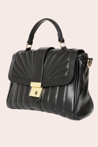 Banned Retro - Sac à main matelassé Retro Charmer en noir 5
