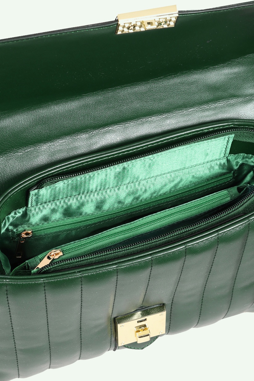 Banned Retro - Sac à main matelassé Retro Charmer en vert 5