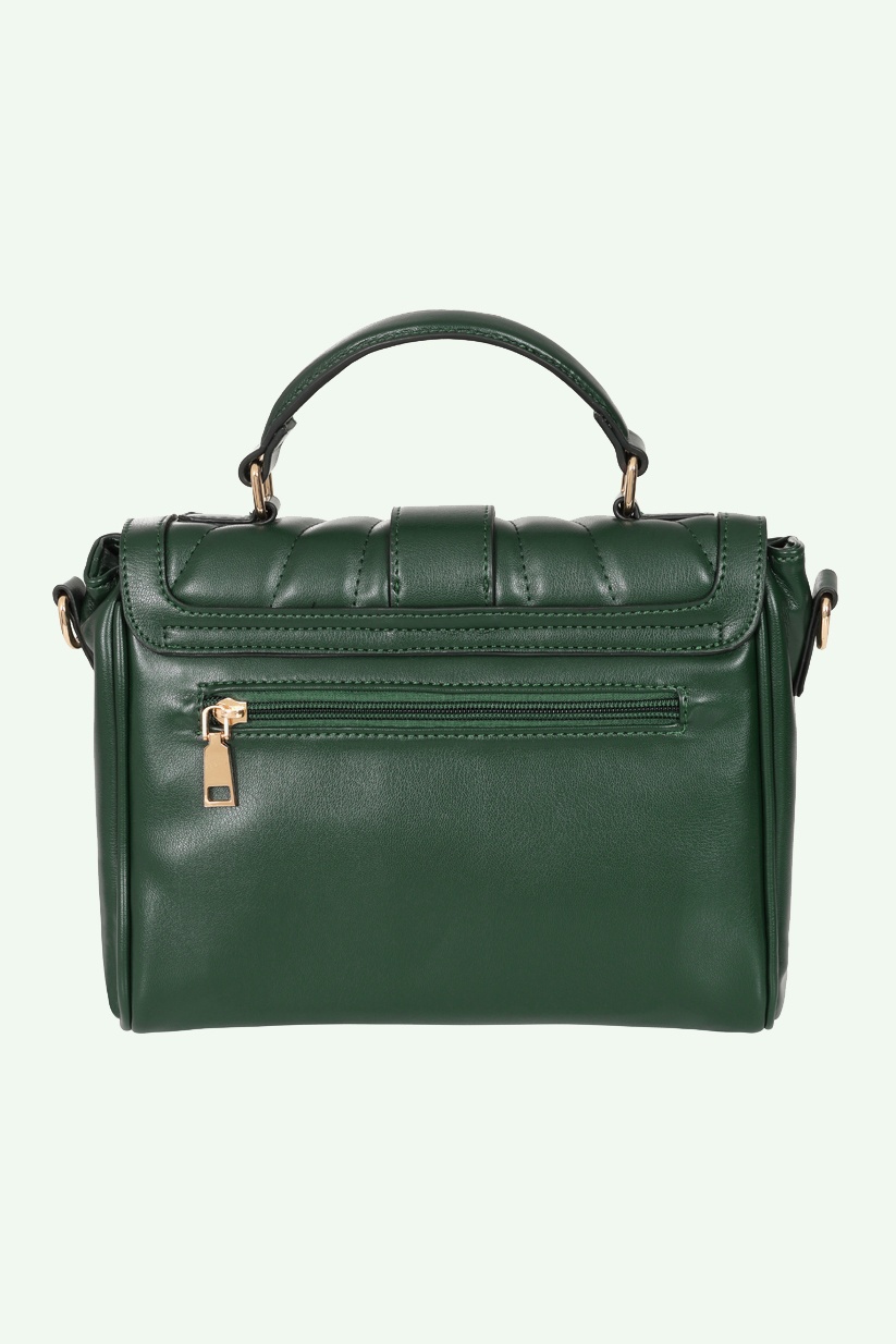 Banned Retro - Sac à main matelassé Retro Charmer en vert 2