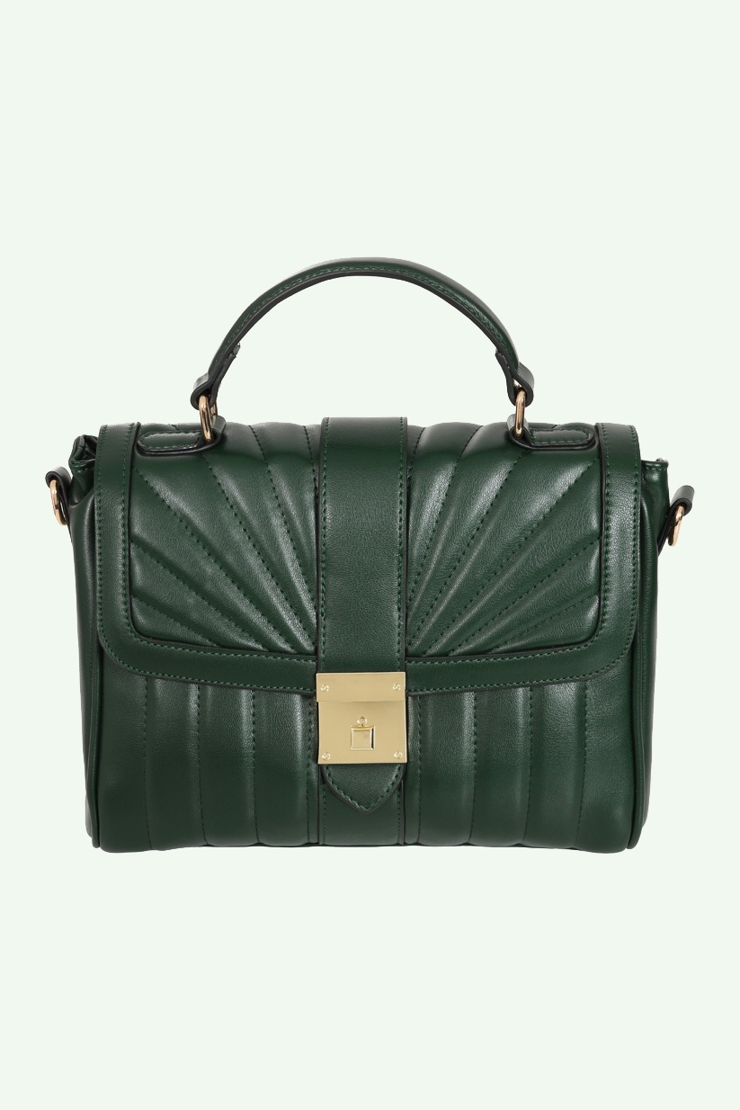 Banned Retro - Sac à main matelassé Retro Charmer en vert