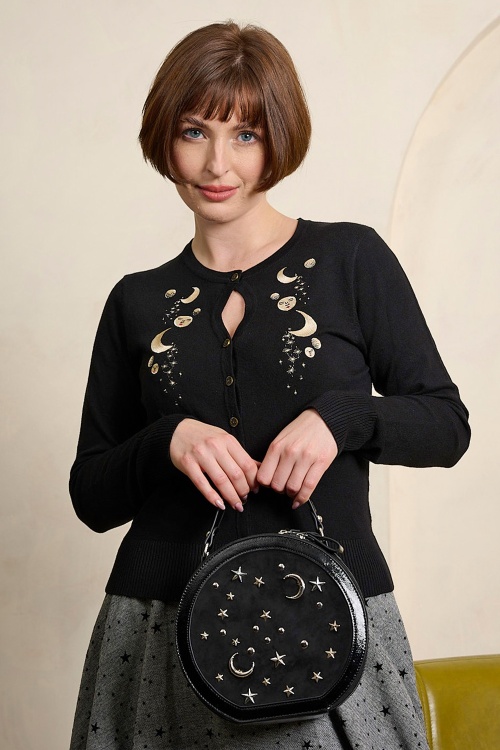 Banned Retro - Sac à main Starlight Sonata en noir 2