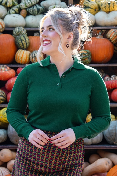 Princesse Nomade  - Karl Wool Pullover in Green