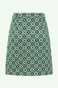 Topvintage Boutique Collection - Exclusivité Topvintage ~ Jupe à fleurs Ida en vert 4